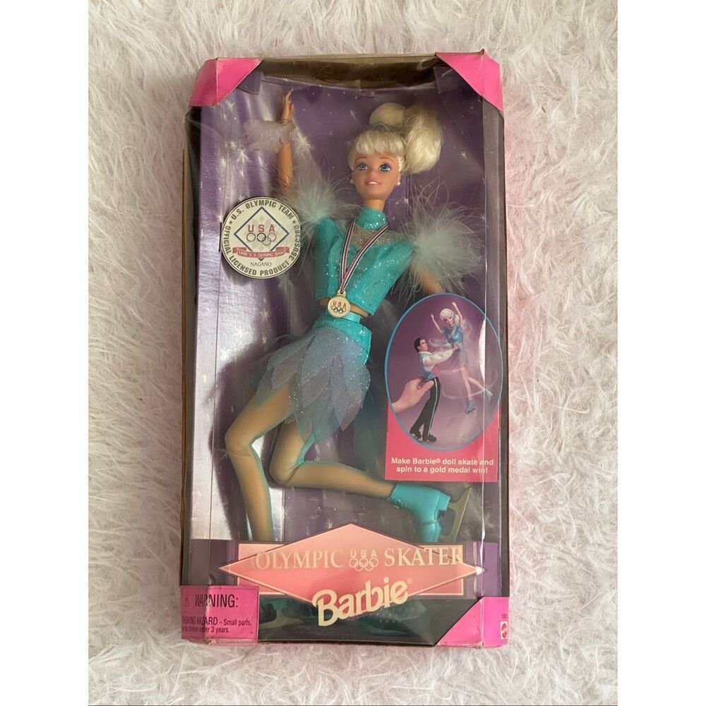 New 1998 vintage skater Olympic Barbie